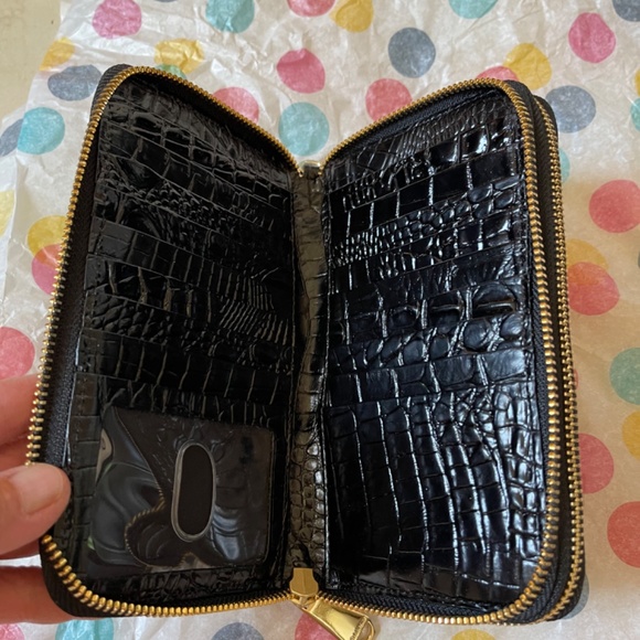 Brahmin Black Croc-Embossed Wallet - Picture 4 of 5